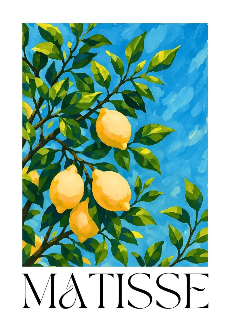 Lemons on the tree hahnemühle by typealive
