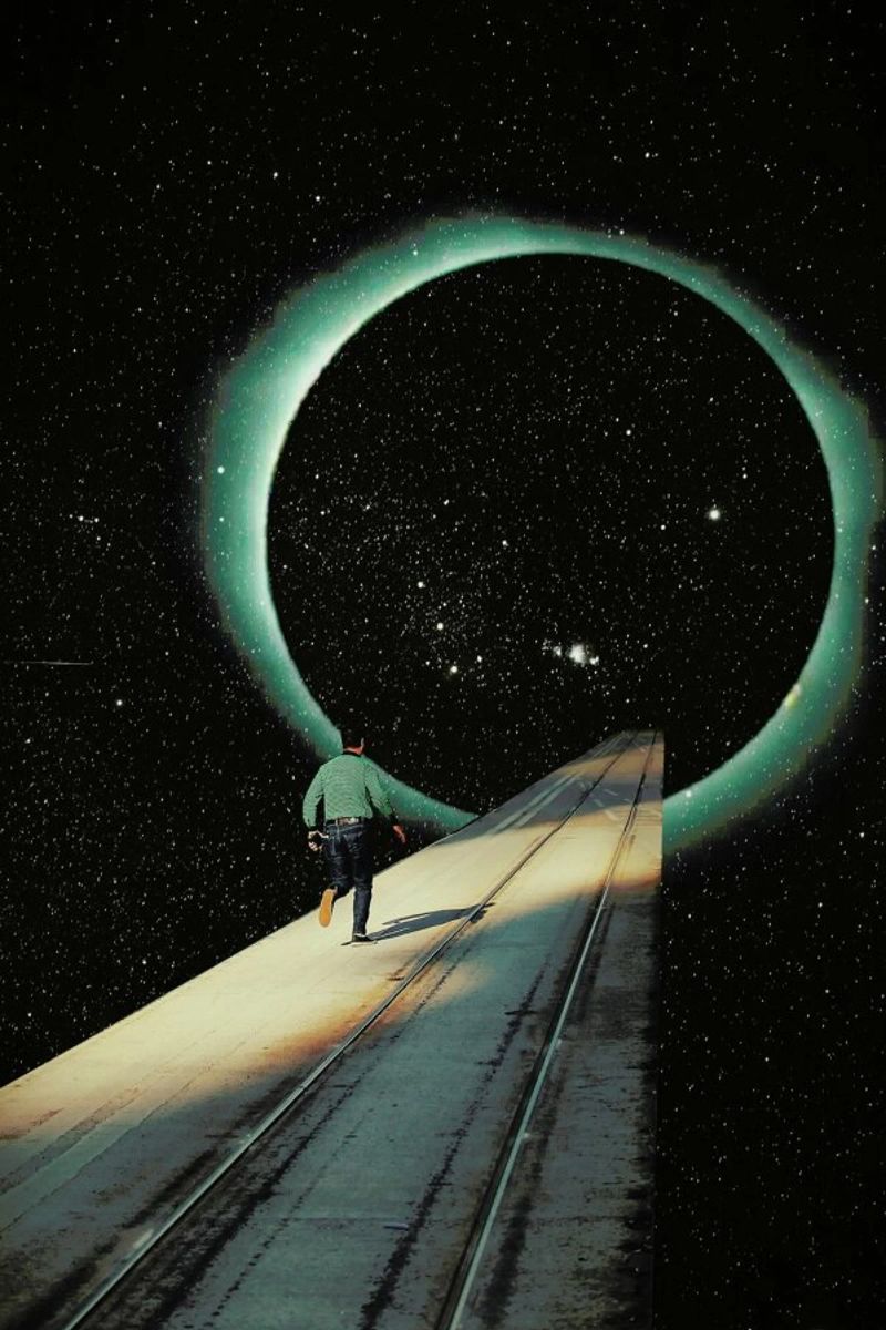 Escaping into the Void poster da Frank Moth