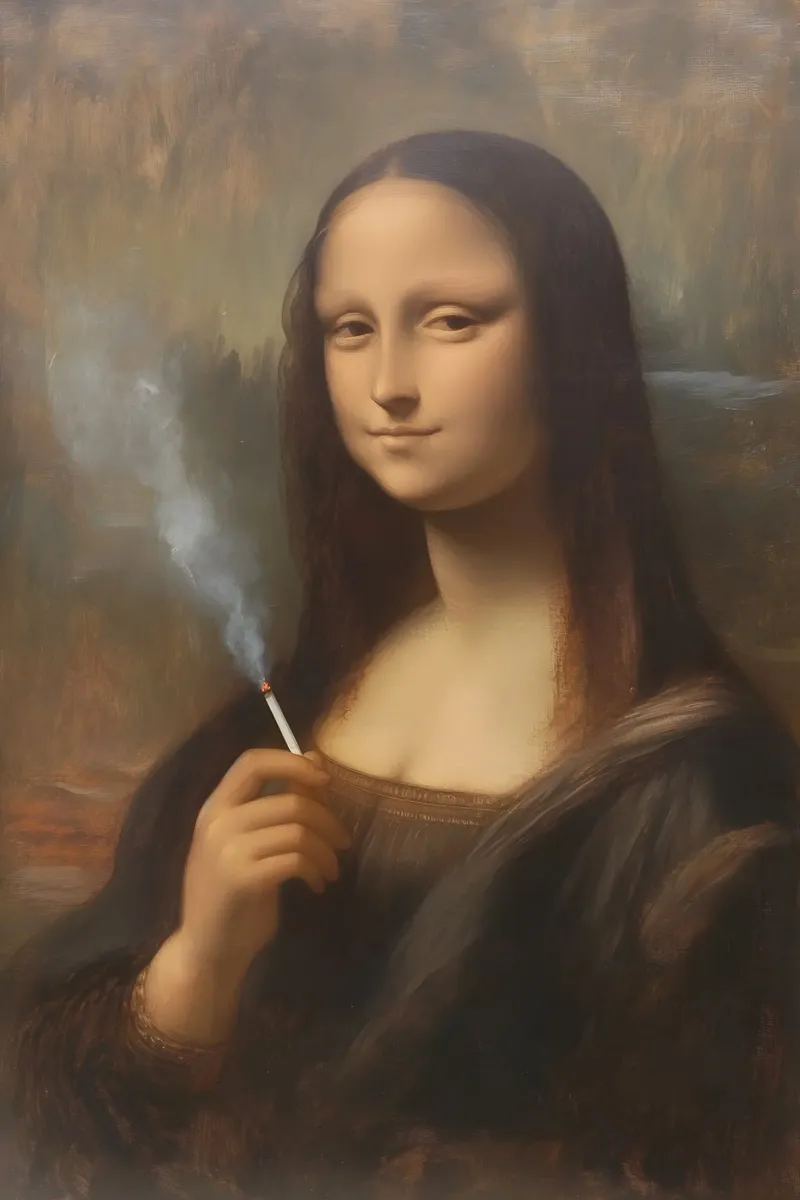 The secret of the Mona Lisa hahnemühle by M-Ulrich-Digital Art