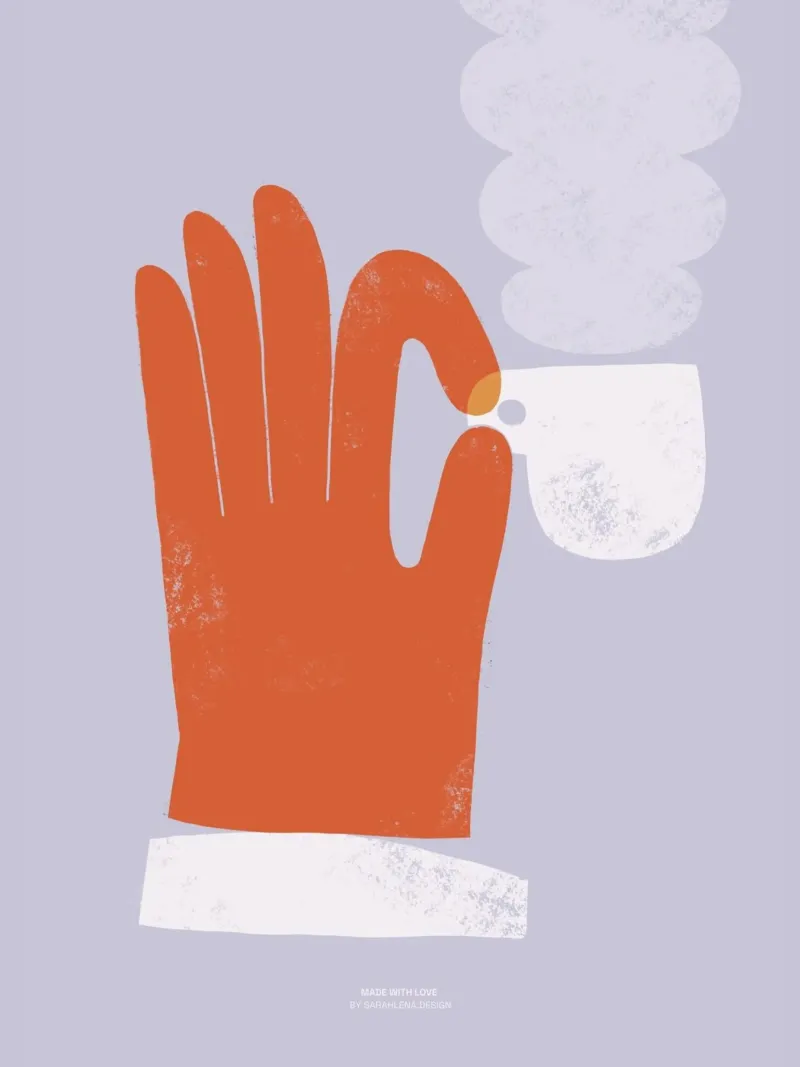 CAFFÈ ESPRESSO A MANO poster da sarahlenadesign