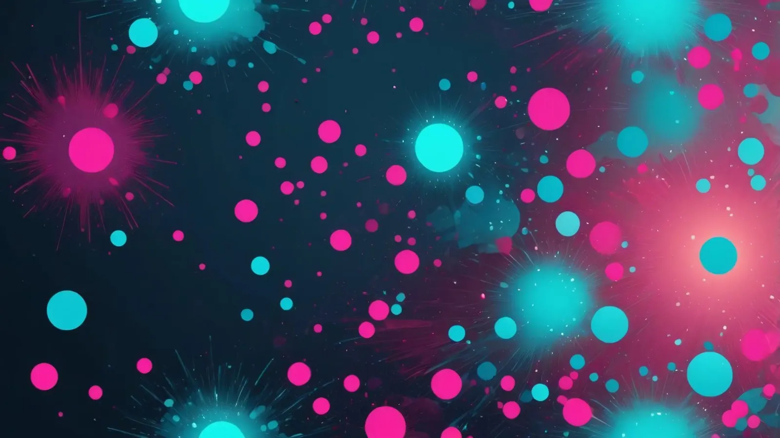 Vibrant abstract design featuring dynamic circles and radian canvas by DesignDoodle