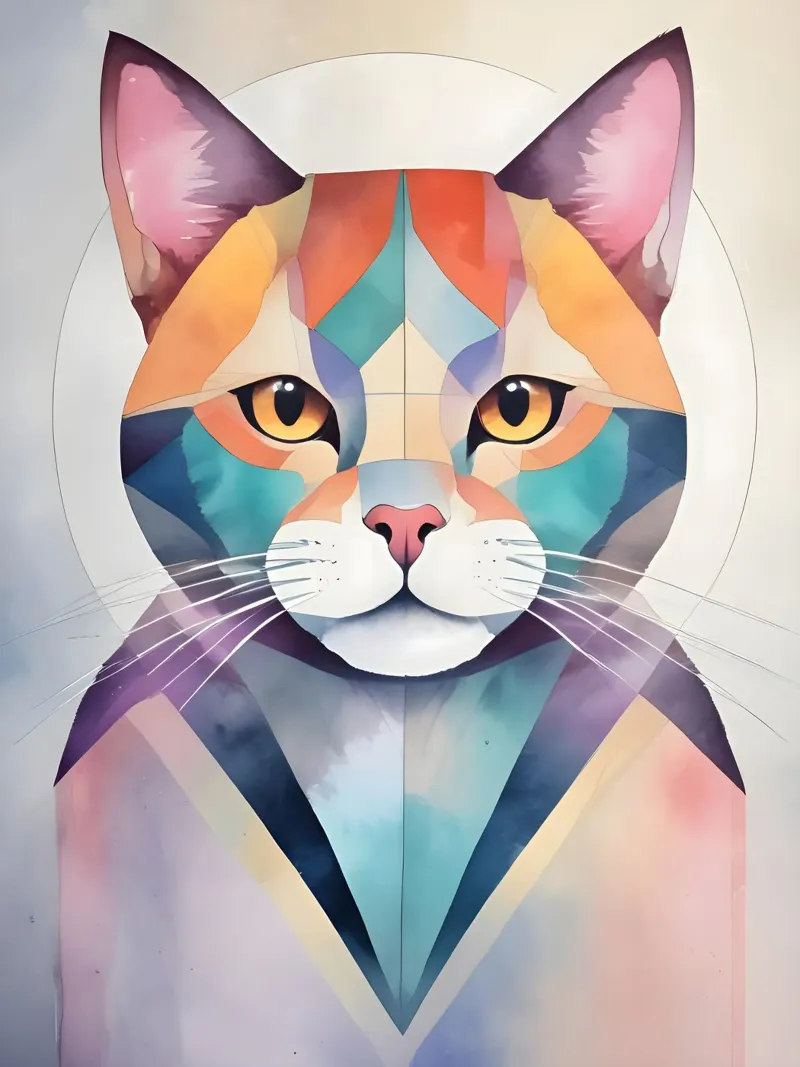 Minimalismo felino metacrilato de Minimalism