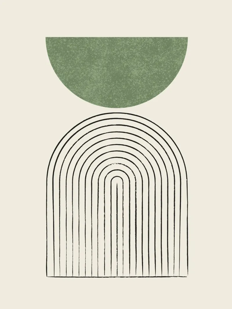 Arco di equilibrio verde poster da MoonlightPrint