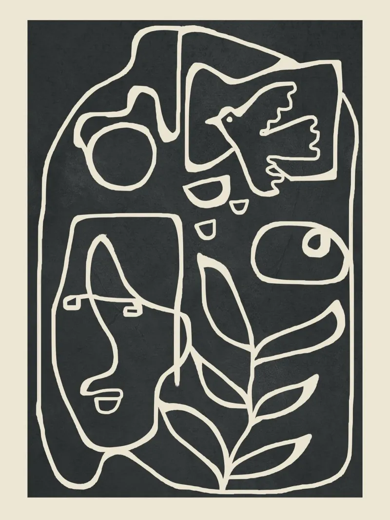 Paleolithic Abstract Art pellicola backlit da Flow Line