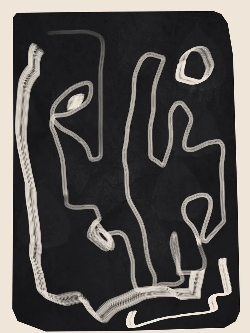 Abstract Loose Line 2 plexiglass da Flow Line