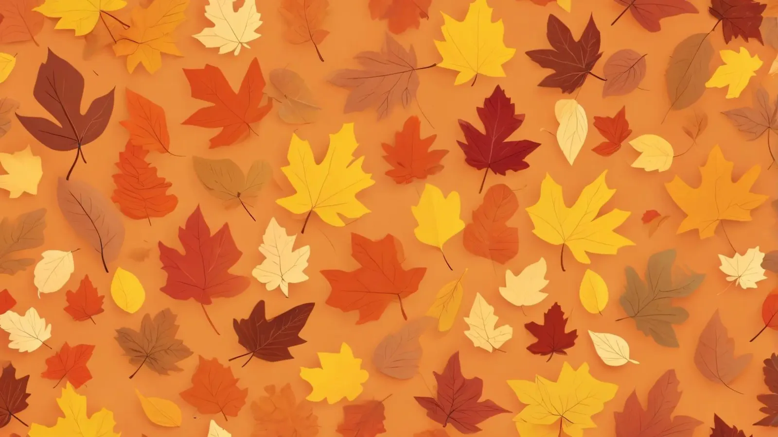 autumn leaves create an abstract background design canvas by DesignDoodle