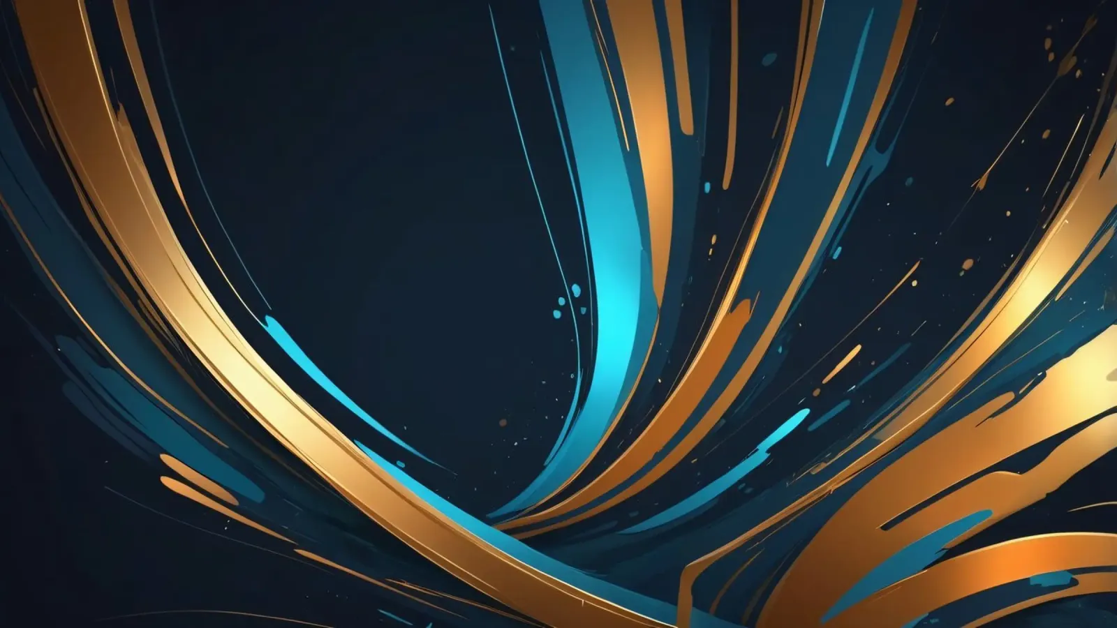 Vibrant abstract background with flowing lines in gold canvas by DesignDoodle