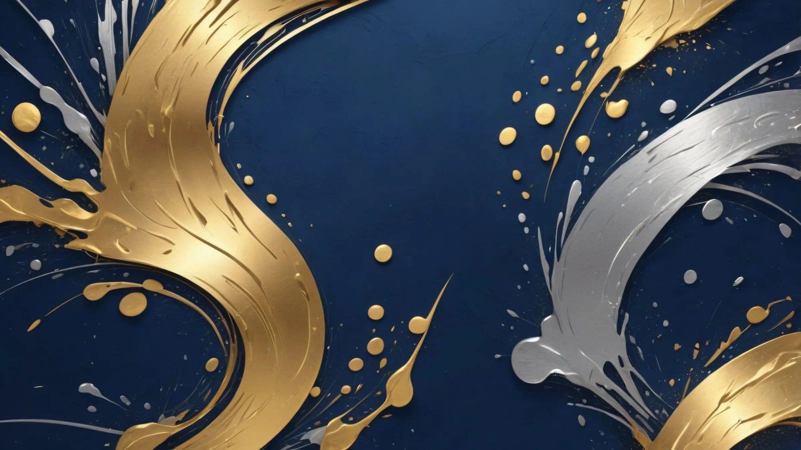 design di sfondo con elementi in oro e argento alluminio dibond da DesignDoodle