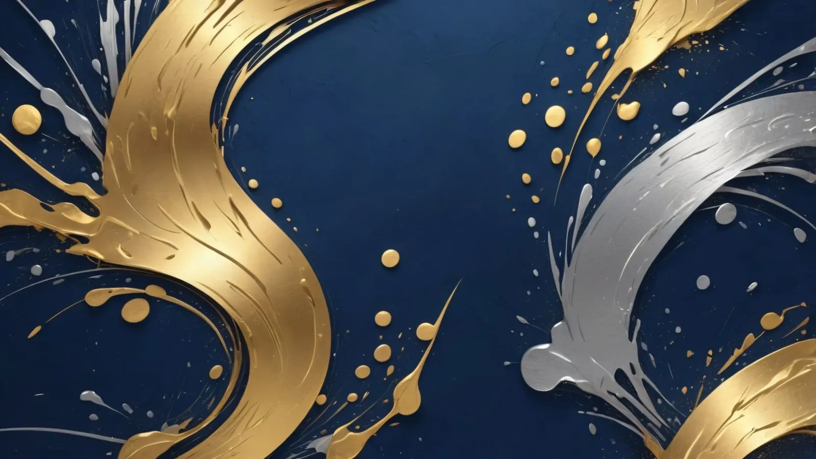 Hintergrunddesign mit goldenen und silbernen Elementen Leinwand von DesignDoodle