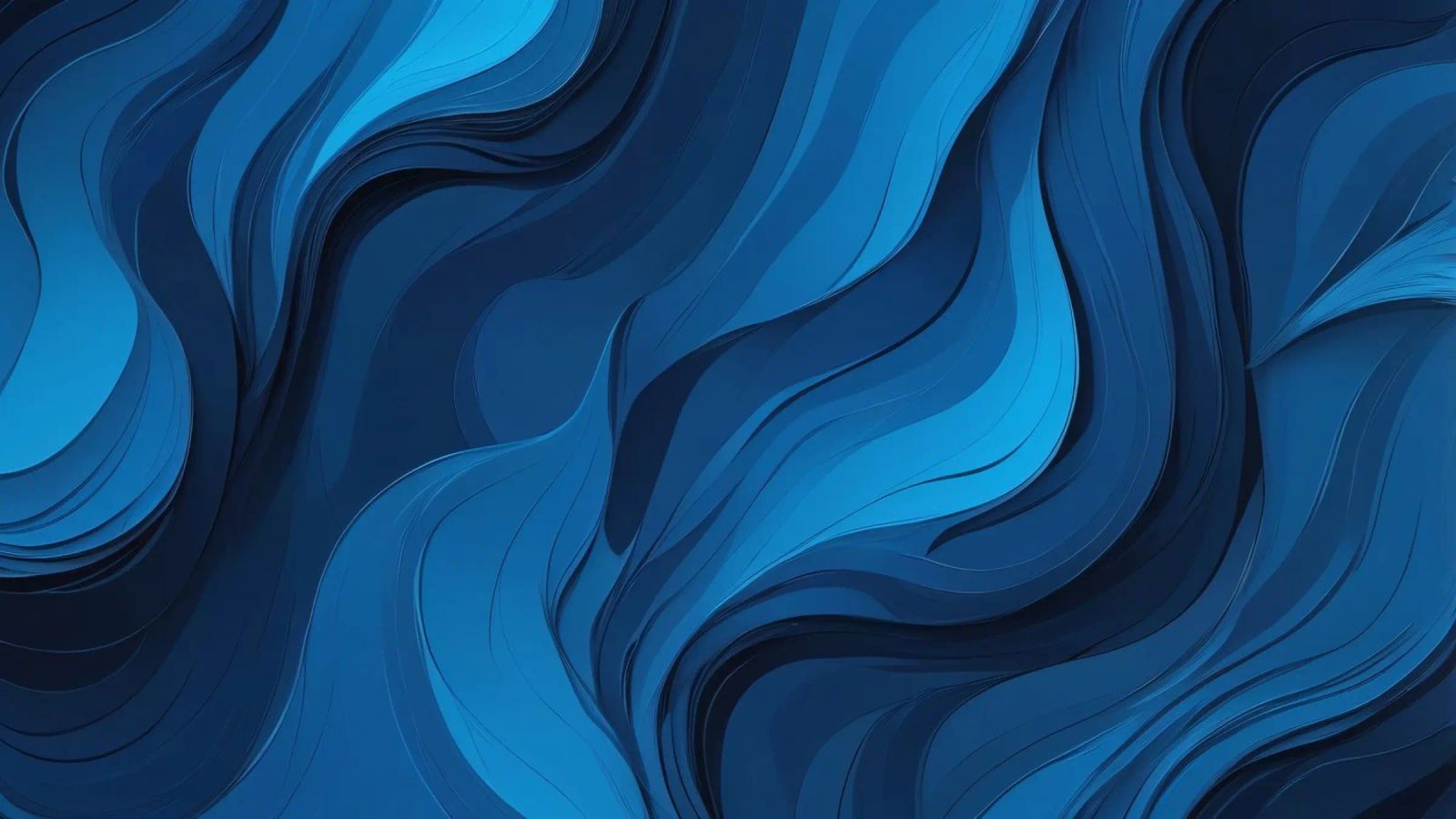 Dynamic blue waves create an abstract background flowing canvas by DesignDoodle