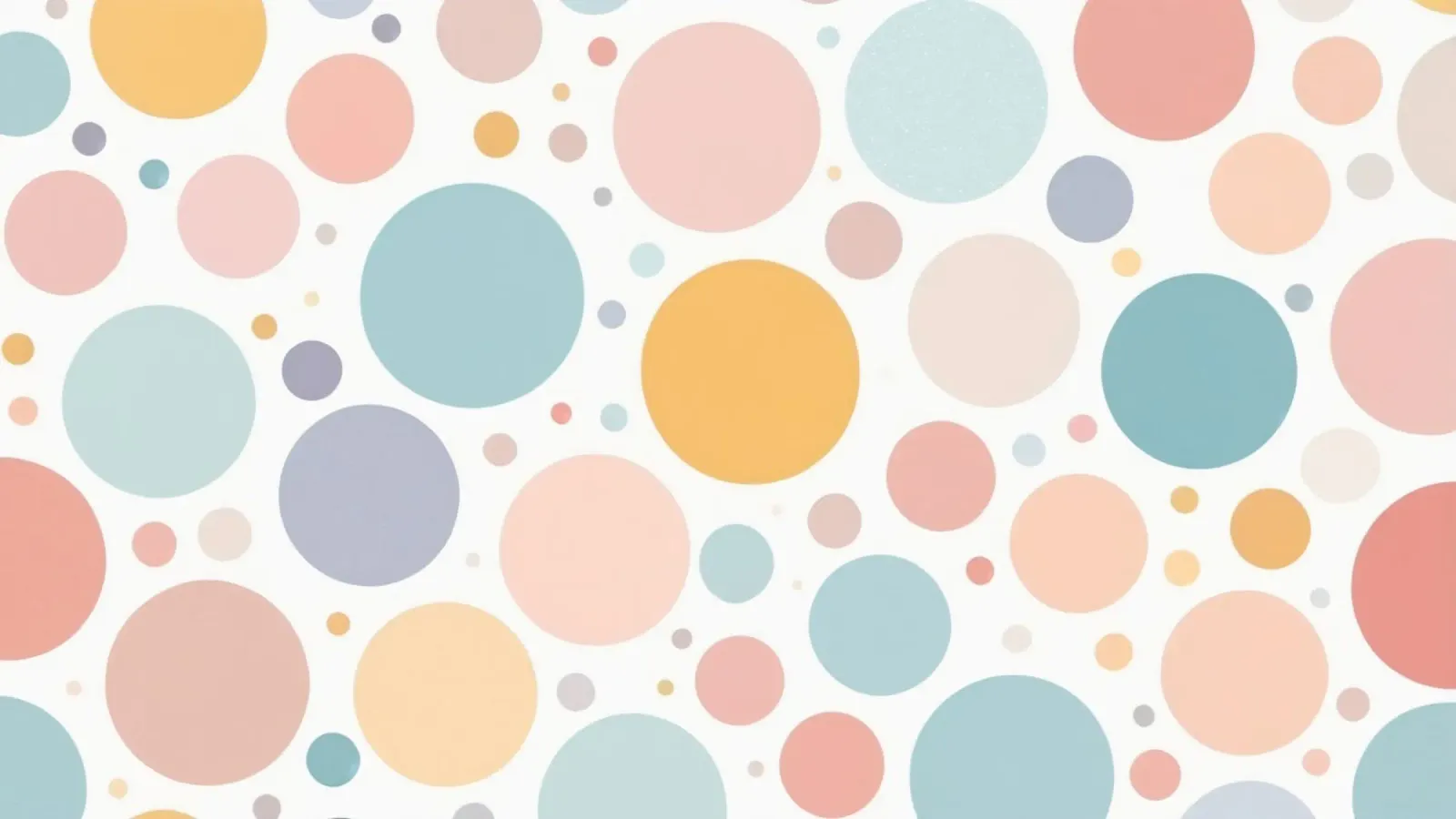 abstract design with pastel colored circles and dots canvas by DesignDoodle