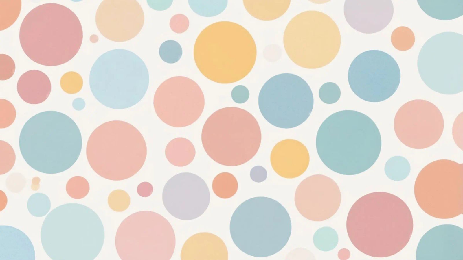 circles create a soothing  pastel background pellicola backlit da DesignDoodle
