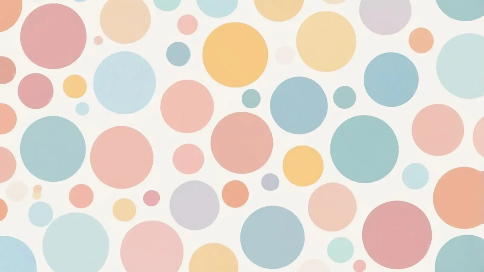 circles create a soothing  pastel background alluminio dibond da DesignDoodle