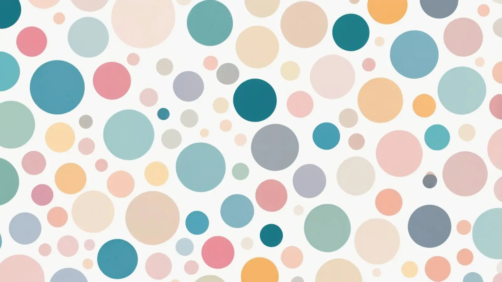 circles create a lively wallpaper design featuring soft tone canvas by DesignDoodle