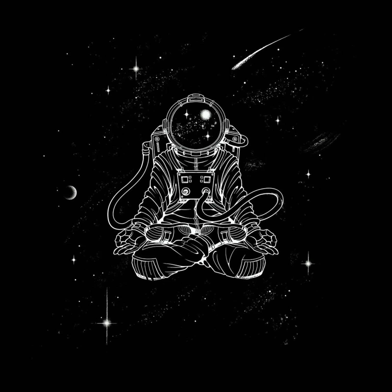 Zen Astronaut canvas by Tobe Fonseca