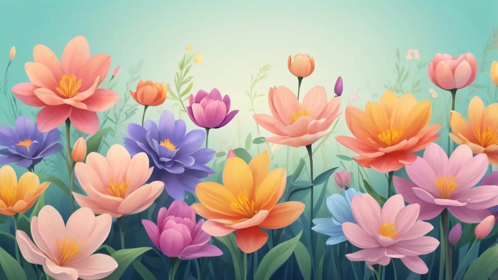 design floreale con una rilassante composizione di fiori pannello forex da DesignDoodle