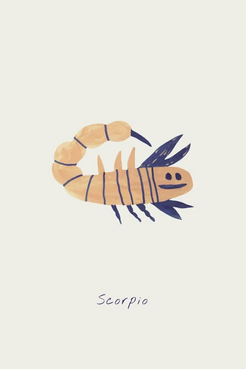 Scorpio pellicola backlit da Little Flourishes