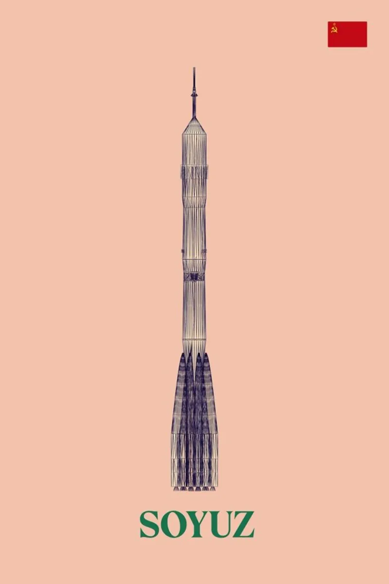 SOYUZ 3 CCCP Flag plexiglass da Marc Schulthess