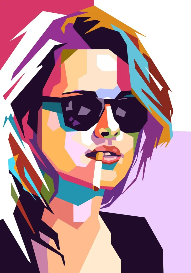 Kristen Stewart ritratto pop art carta hahnemühle da Hantamrata