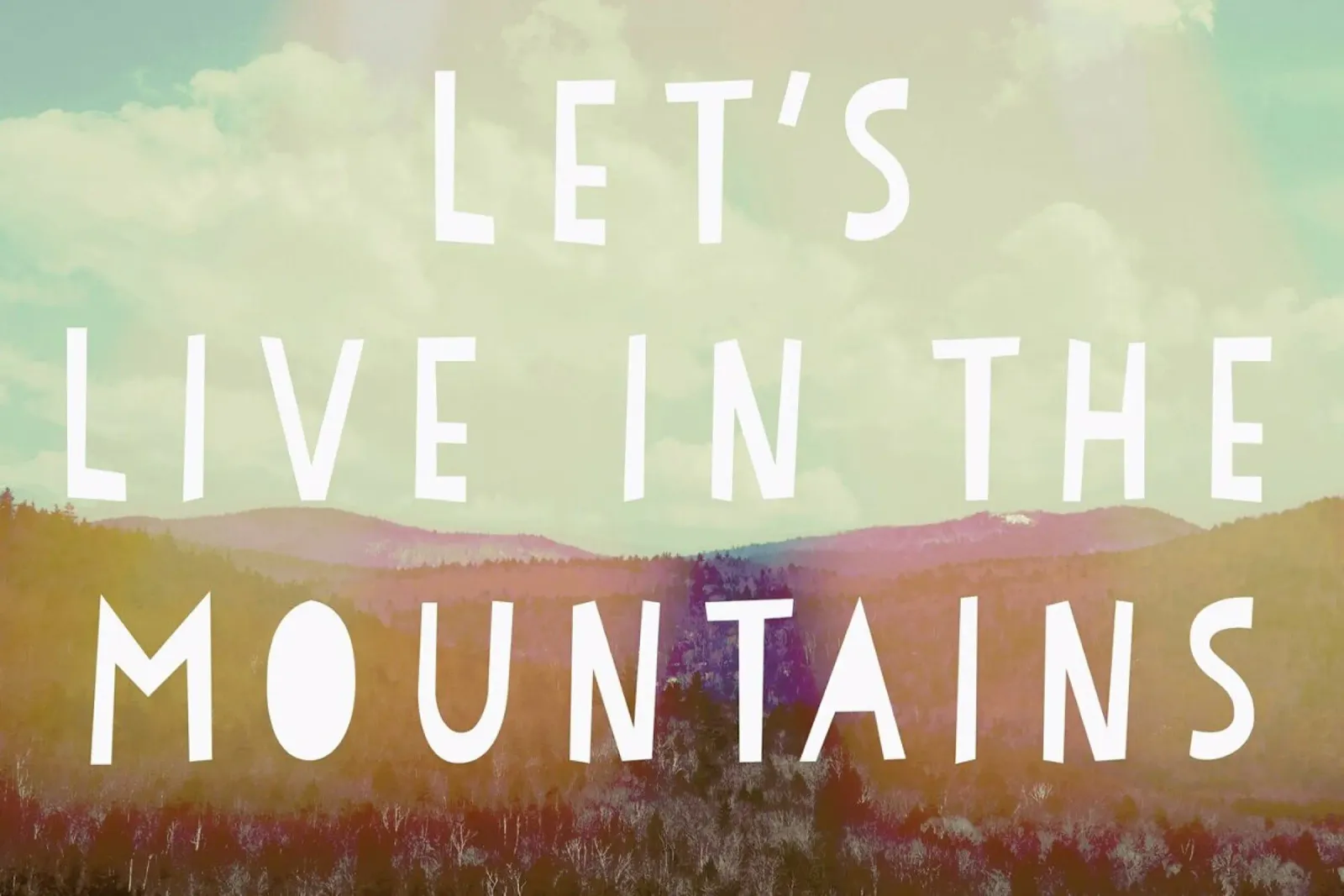 Live in The Mountains pellicola backlit da Vintage Skies