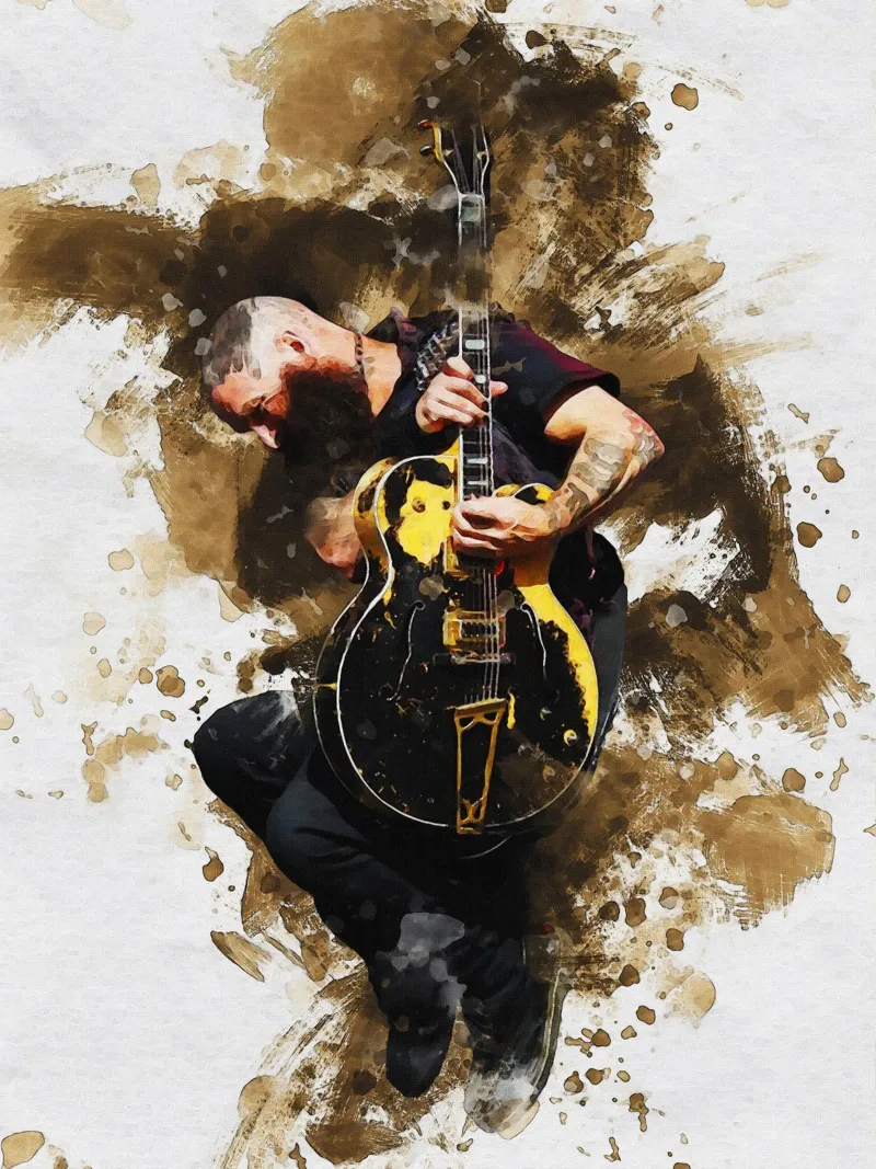 Sbaffo di Tim Armstrong dei Rancid pellicola backlit da Gunawan Rb