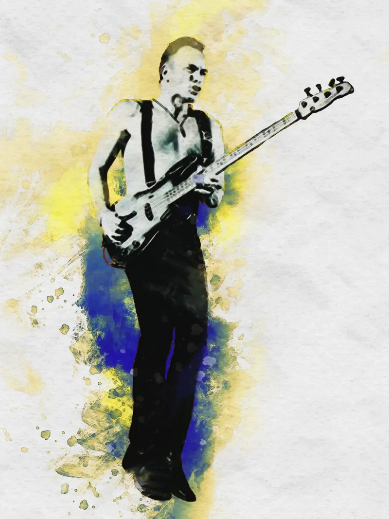 Smudge of Portrait Sting torna al basso pellicola backlit da Gunawan Rb