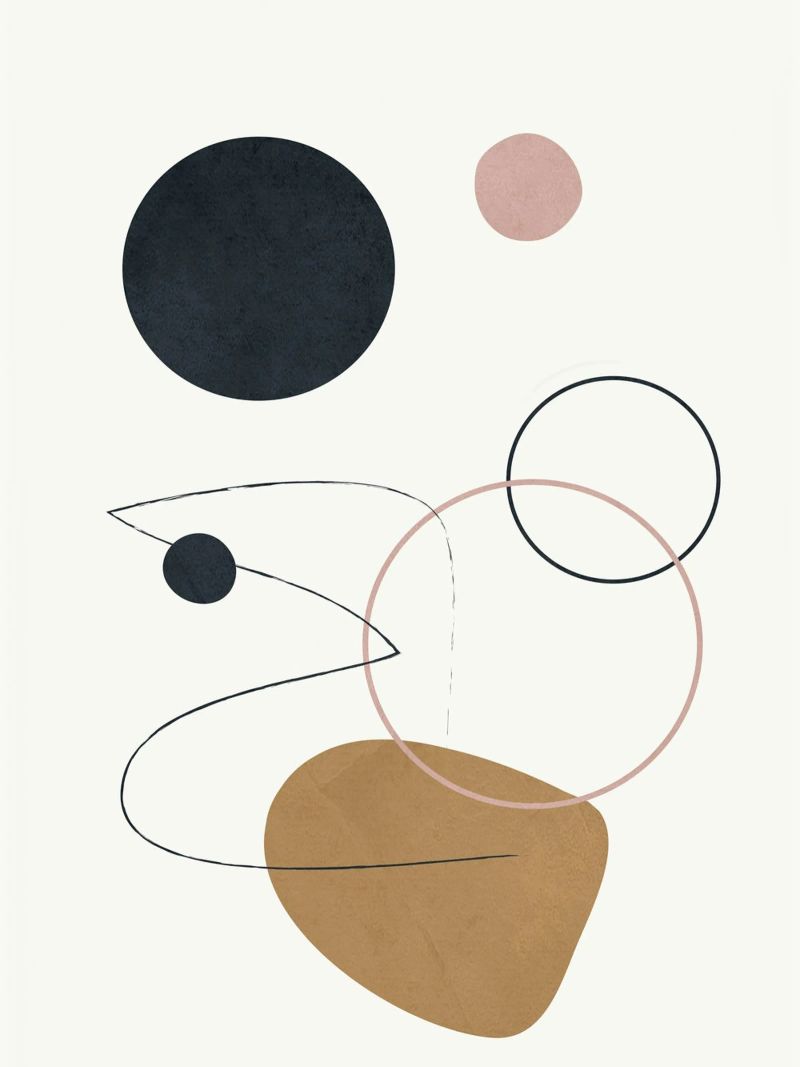 Abstract Minimal Art 2 carta hahnemühle da Flow Line