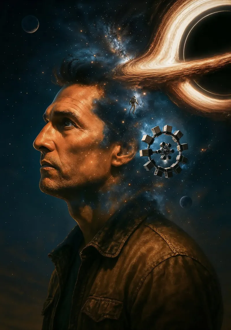 Interstellar Movie Art pellicola backlit da Lootprint