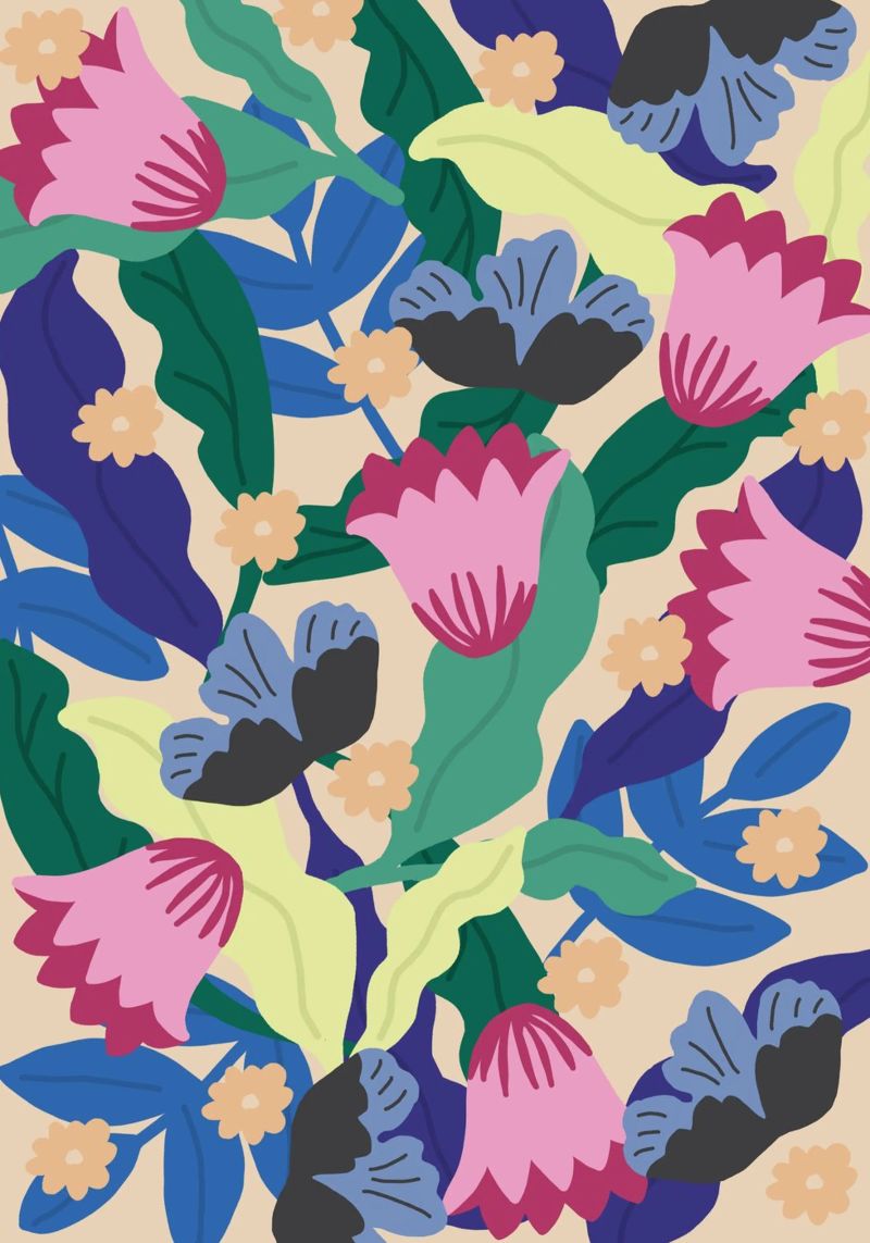 Tropische Blüte Poster von Rafaela Mascaro