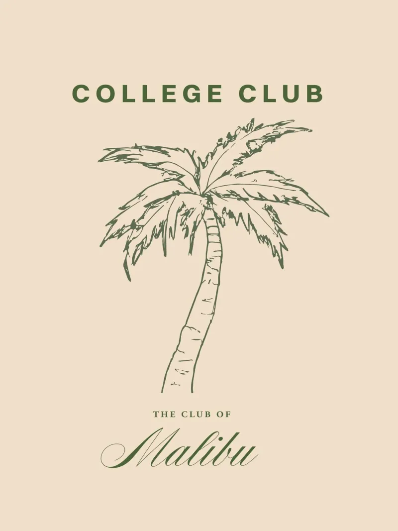 The College Club No 02 tela con Cornice a cassetta da treechild