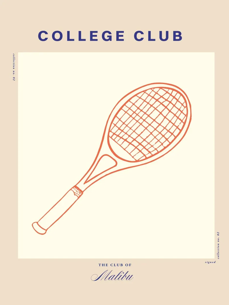 The College Club No 05 tela con Cornice a cassetta da treechild