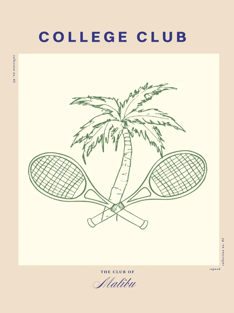 The Sunday Club No 06 tela con Cornice a cassetta da treechild