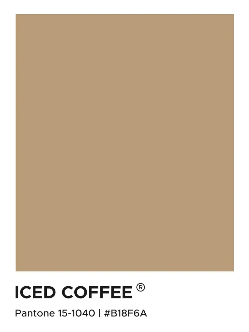 Caffè freddo Pantone pellicola backlit da Paigaam Studio