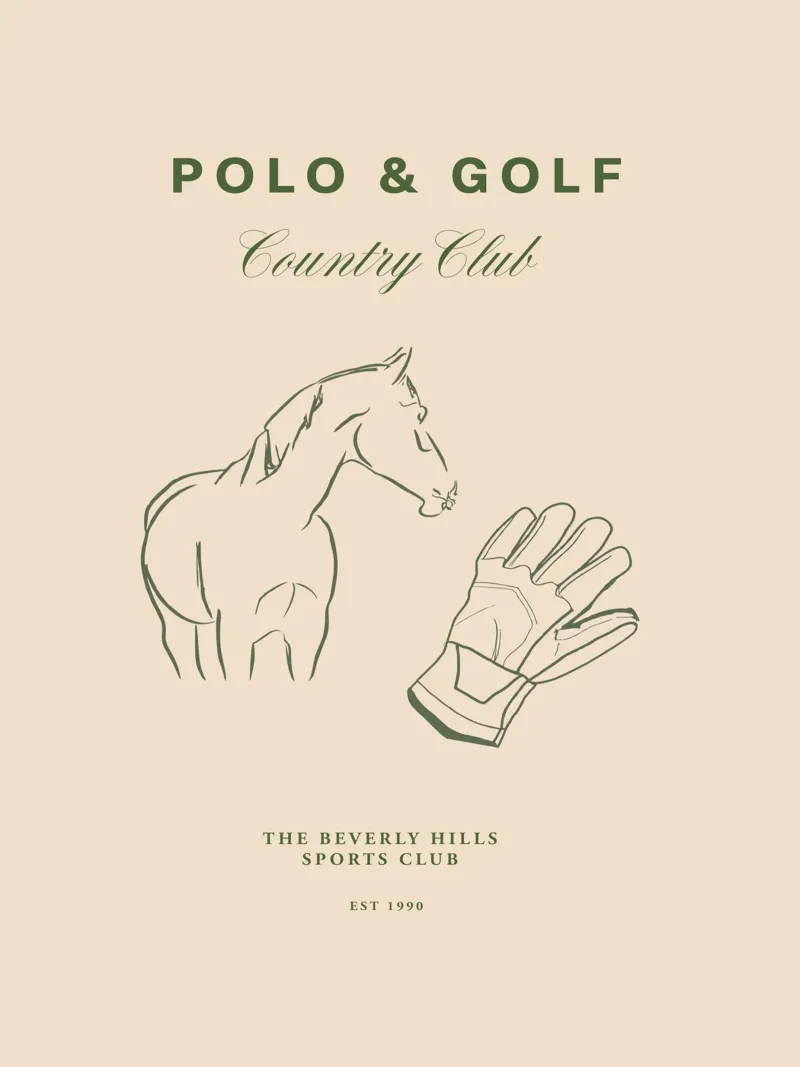 Polo And Golf No 02 poster da treechild