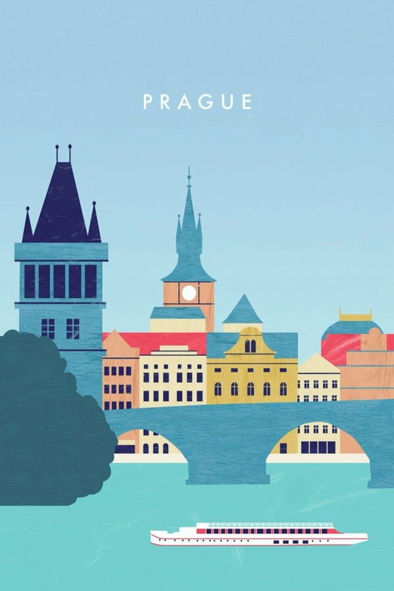 Prague poster de Katinka Reinke