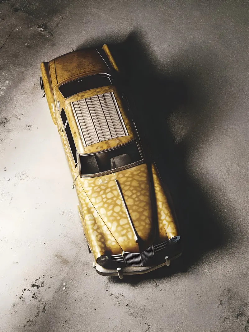 Auto d'epoca gialla carta hahnemühle da CAR EDITION