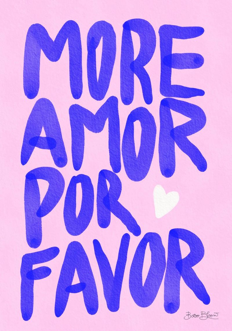 Più amore per favore poster da Baroo Bloom