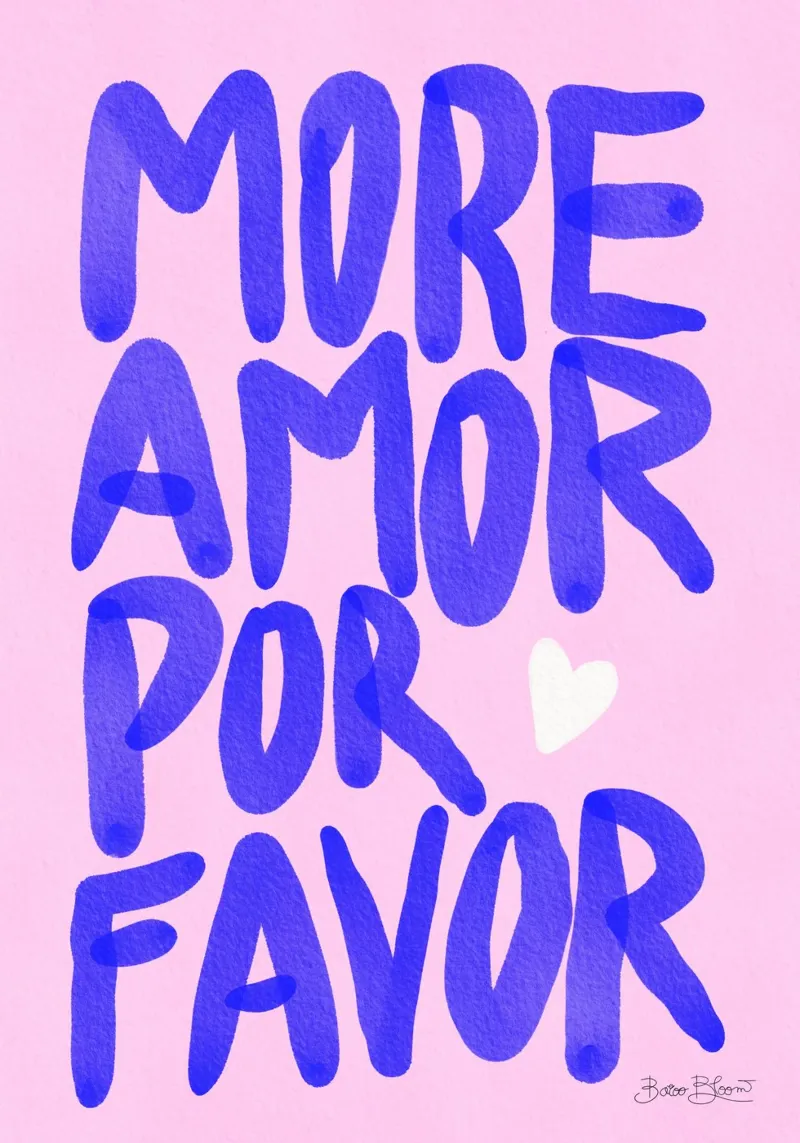 Più amore per favore poster da Baroo Bloom