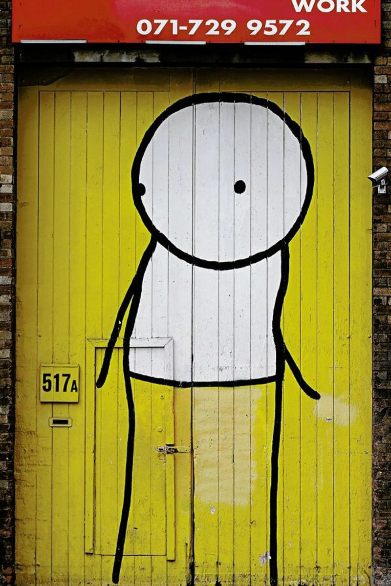 Streetart Gelb 1 poster by Sadia