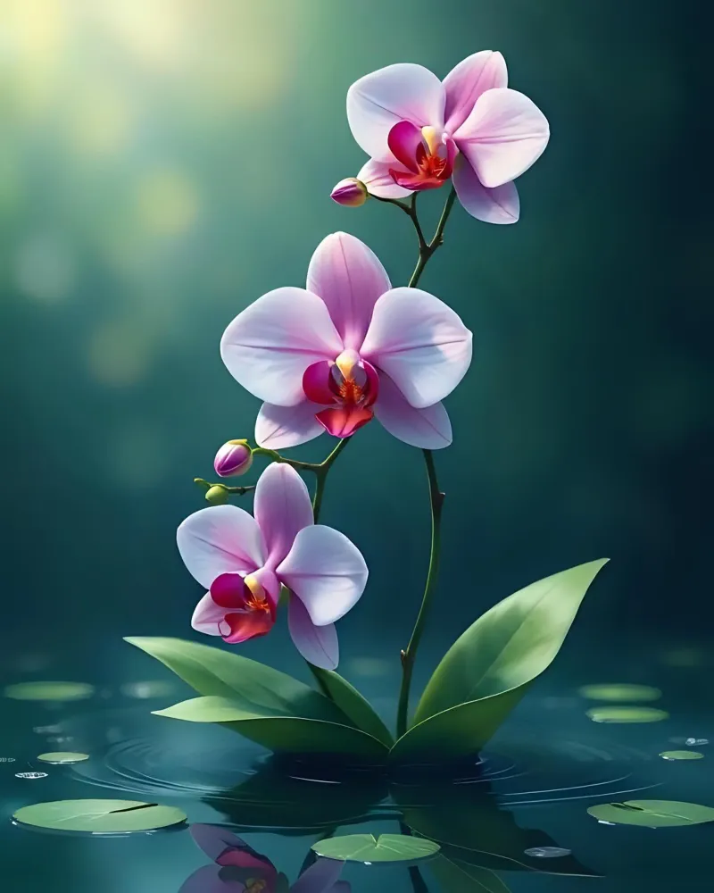 Orquídea_estilo_A_2 hahnemühle de Farb- und Blütenzauber by LK