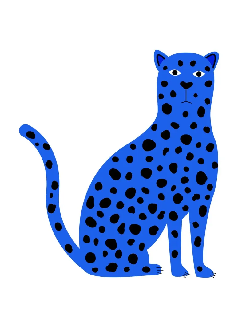 Blue leopard pellicola backlit da edsonramosart