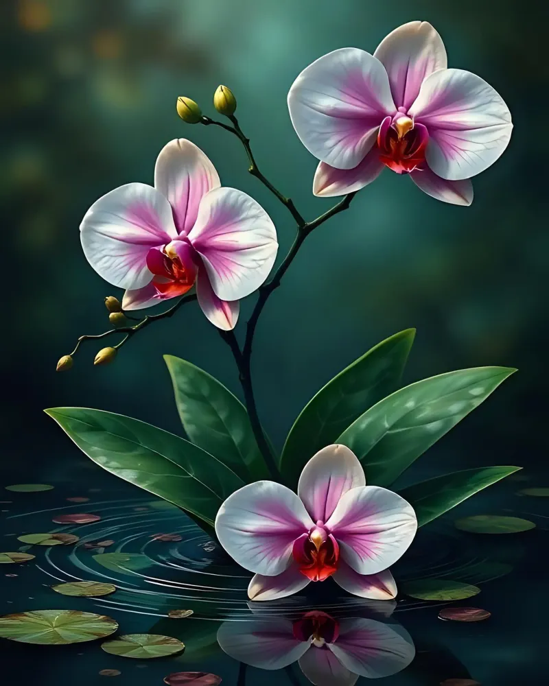 Orquídea_estilo_A_4 metacrilato de Farb- und Blütenzauber by LK