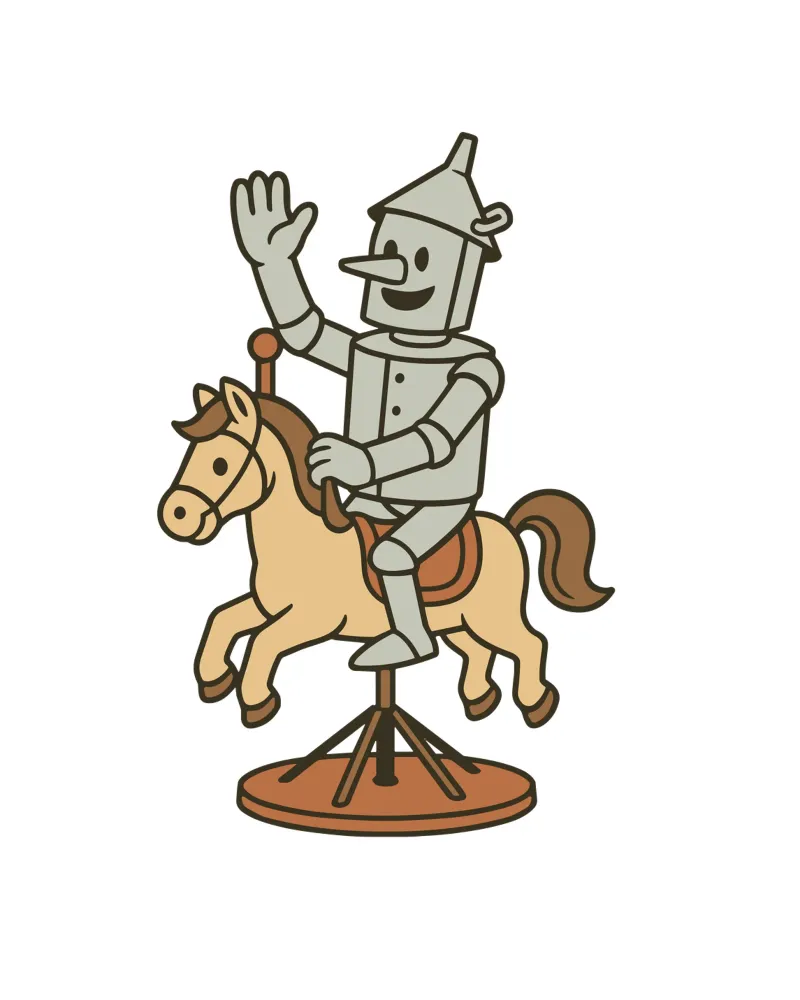 Tin man poster con telaio in plastica da edsonramosart