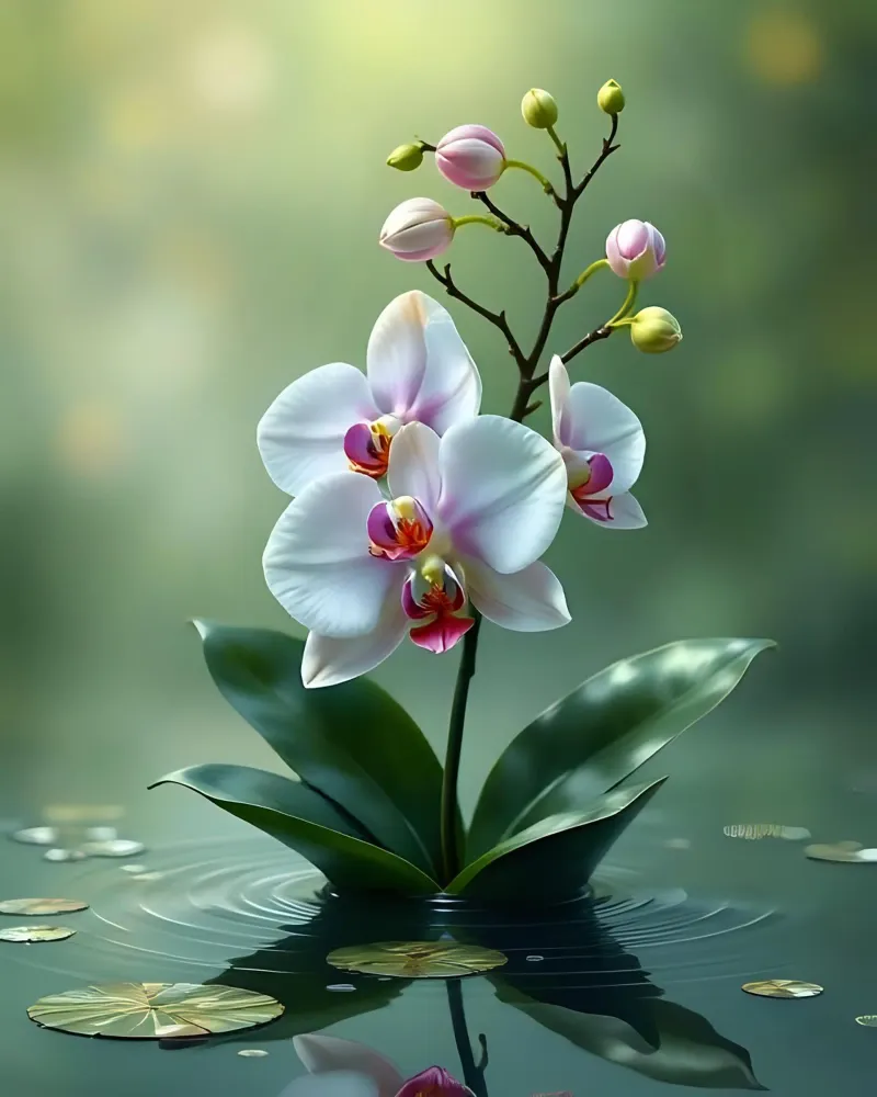 Orquídea_estilo_A_5 metacrilato de Farb- und Blütenzauber by LK