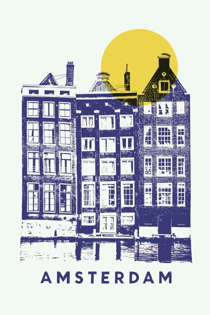 Amsterdam Poster von Florent Bodart