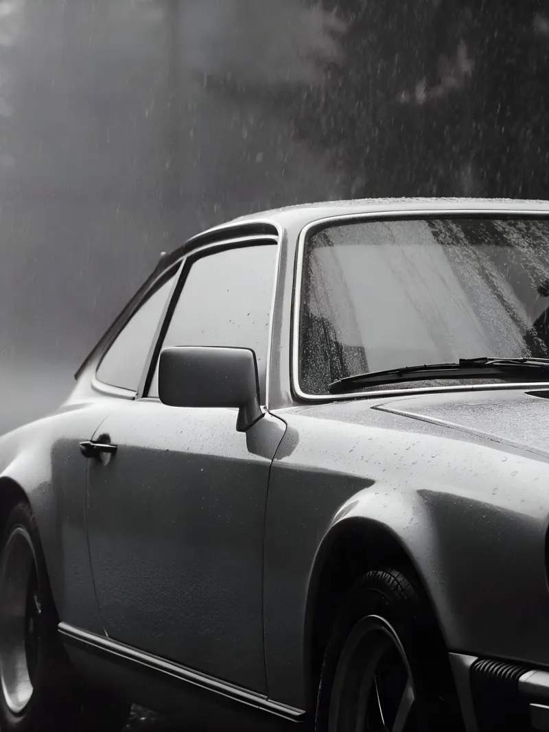 Auto d'epoca monocromatiche pellicola backlit da CAR EDITION