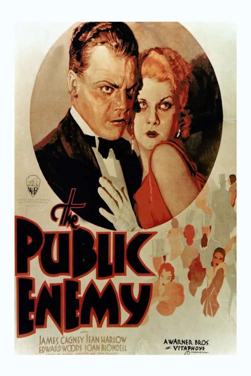 ‘The Public Enemy’ Retro Movie Poster pellicola backlit da Gallery Print and Art Limited