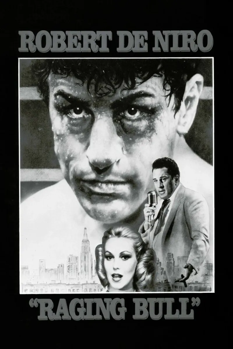 ‘Raging Bull’ Retro Movie Poster pellicola backlit da Gallery Print and Art Limited