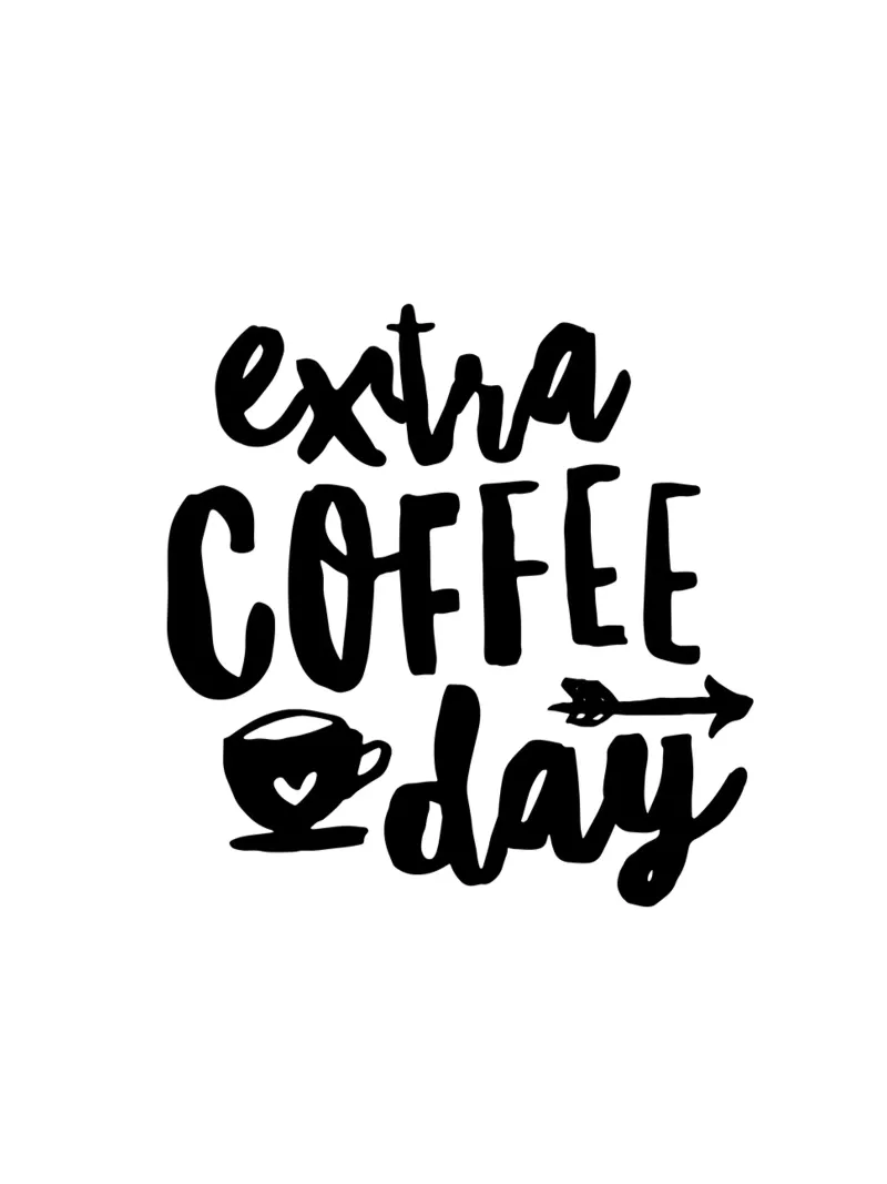 Extra Coffee Day design tipografico pellicola backlit da THE MOTIVATED TYPE