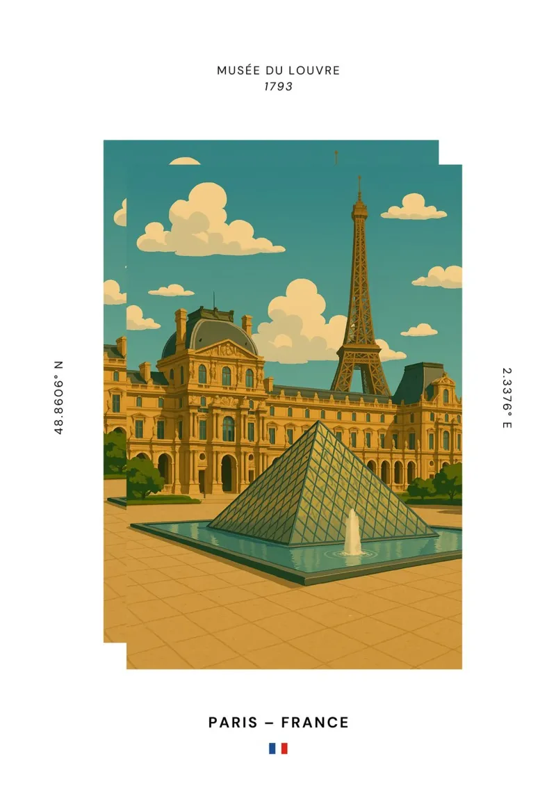 SIGHTS / Paris "Louvre" forex plate by typealive